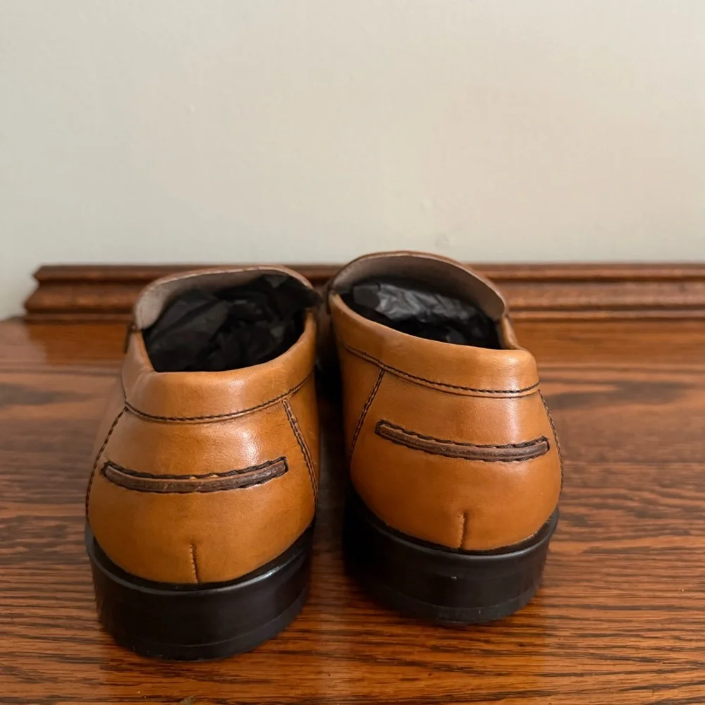 Classic Banana Republic Dellbrook Ortholite Comfort Tan Italian Leather Loafers